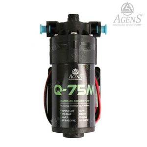 아겐스펌프 Q-75M 소형 1/4 니쁠형 DC24V [분당 1L] 자흡거리 50cm